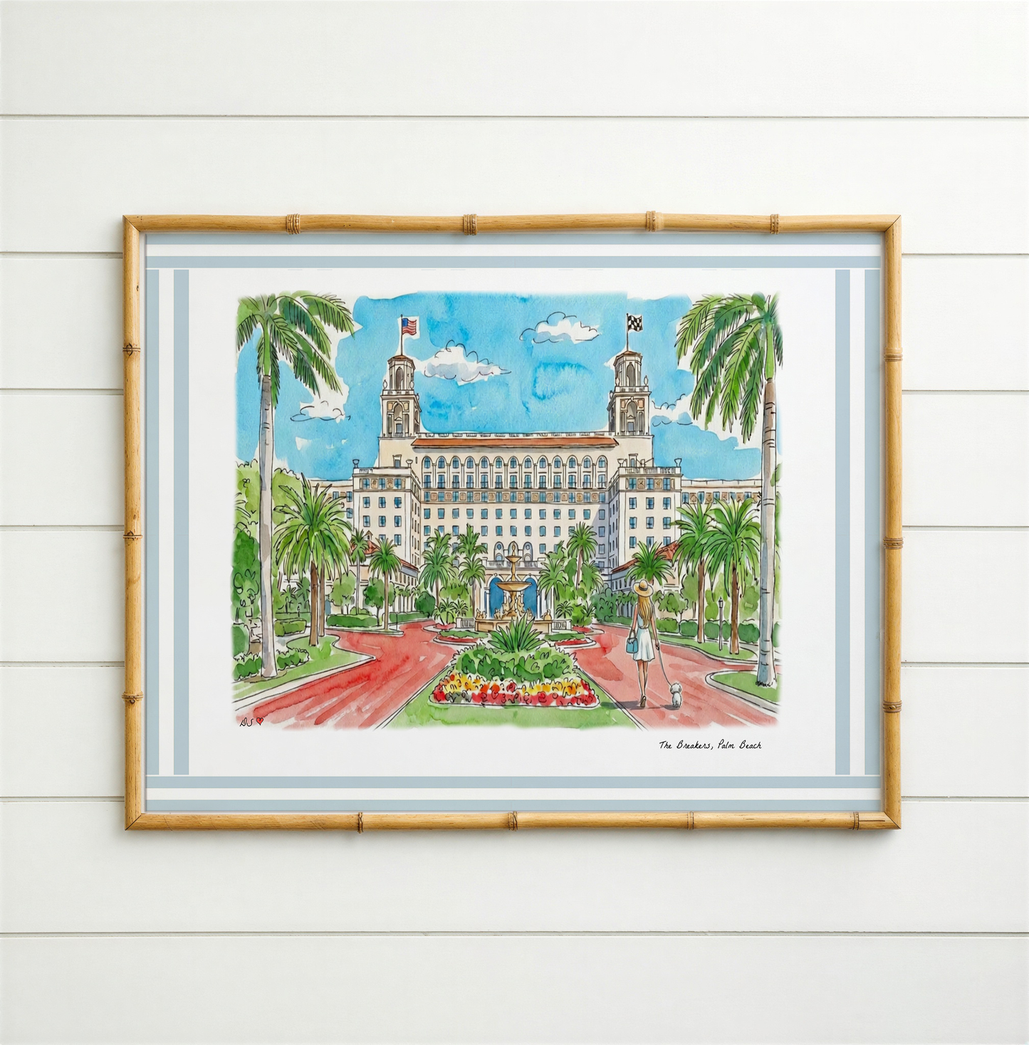 Coastal Hotel Watercolor Print Set | Castle Hill Inn, The Breakers, Cap Ferrat & Shutters on the Beach | Coastal Wall Art Collection