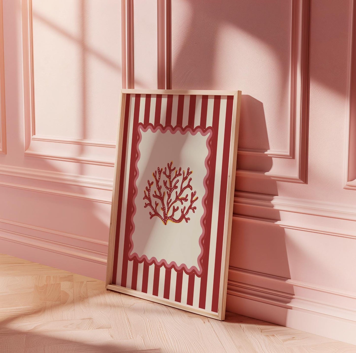 Coral Art Print Nautical Kitchen Wall Art