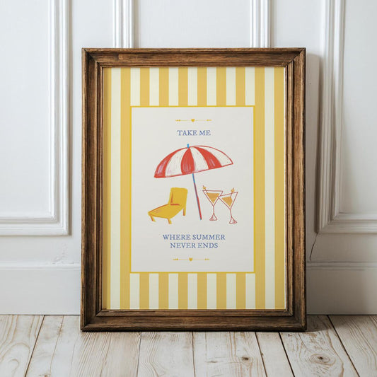 Coastal Art Print Nautical Kitchen Wall Art