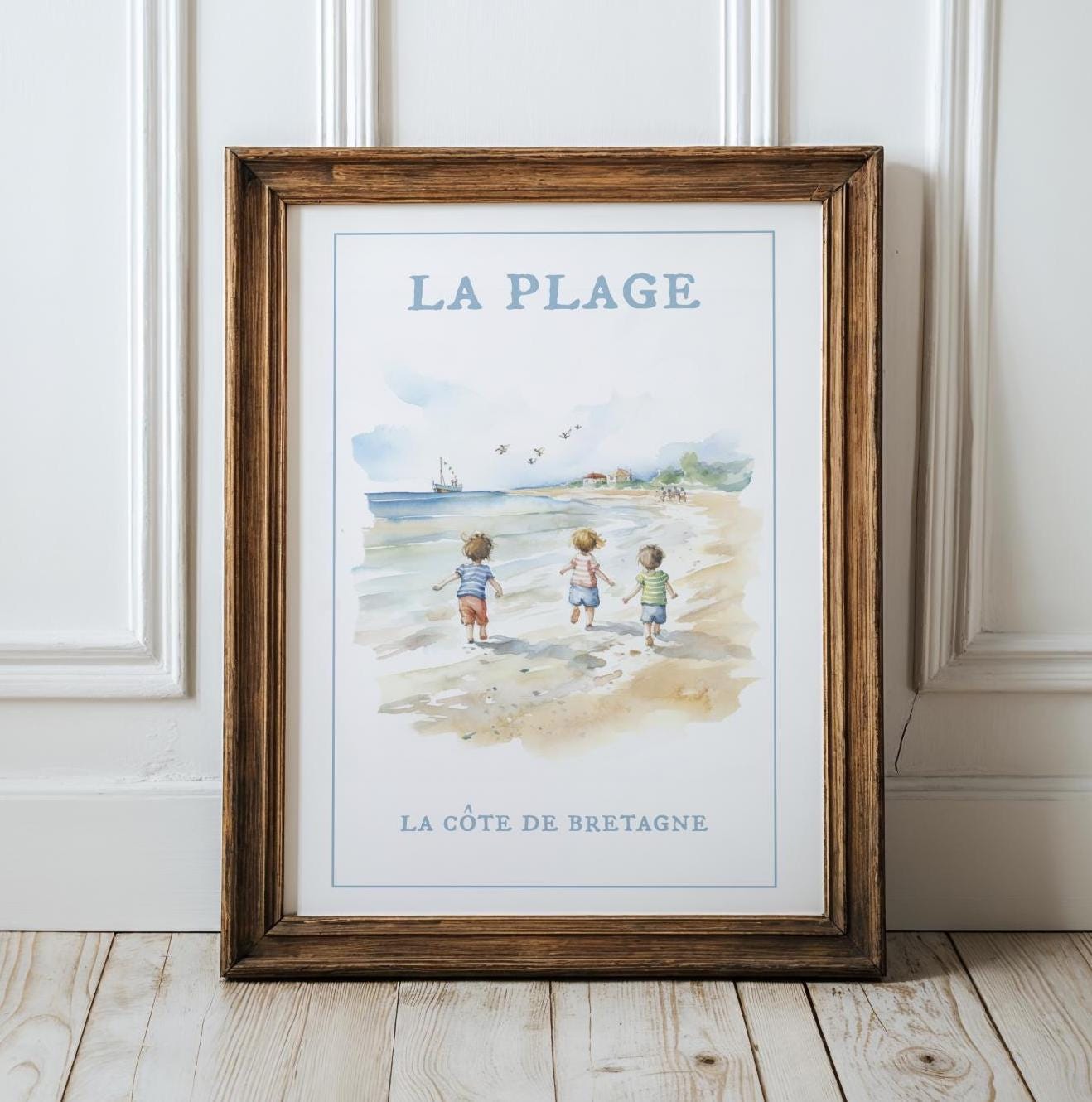 Sailboat Lighthouse Coastal Wall Art Set of 3 Prints