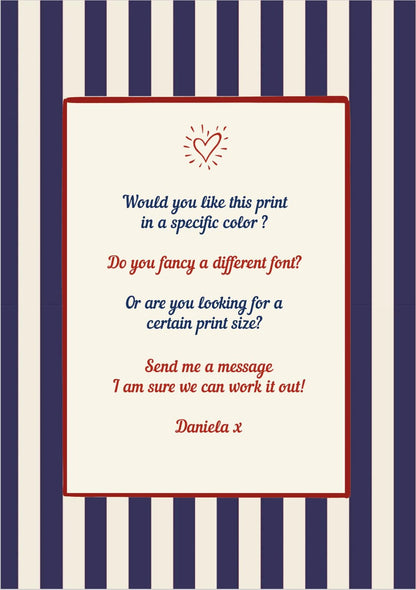 Notting Hill Movie Print Bookshop Striped Wall Art "Notting Hill" Movie Location