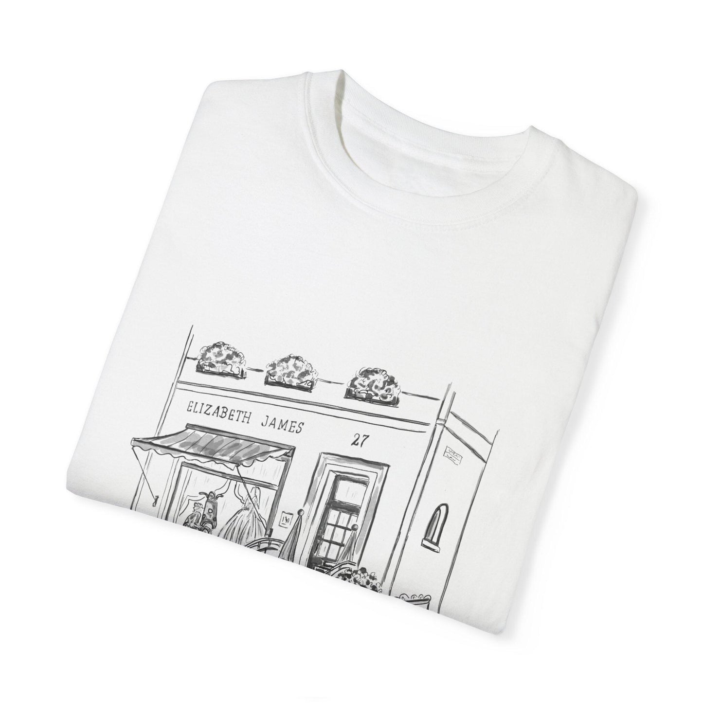 The Parent Trap Relaxed T-shirt, Elizabeth James Bridal Store Illustration