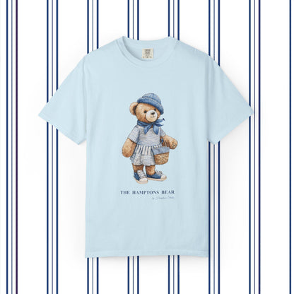 The Hamptons T-Shirt Bear Summer Tee Casual Graphic T-Shirt