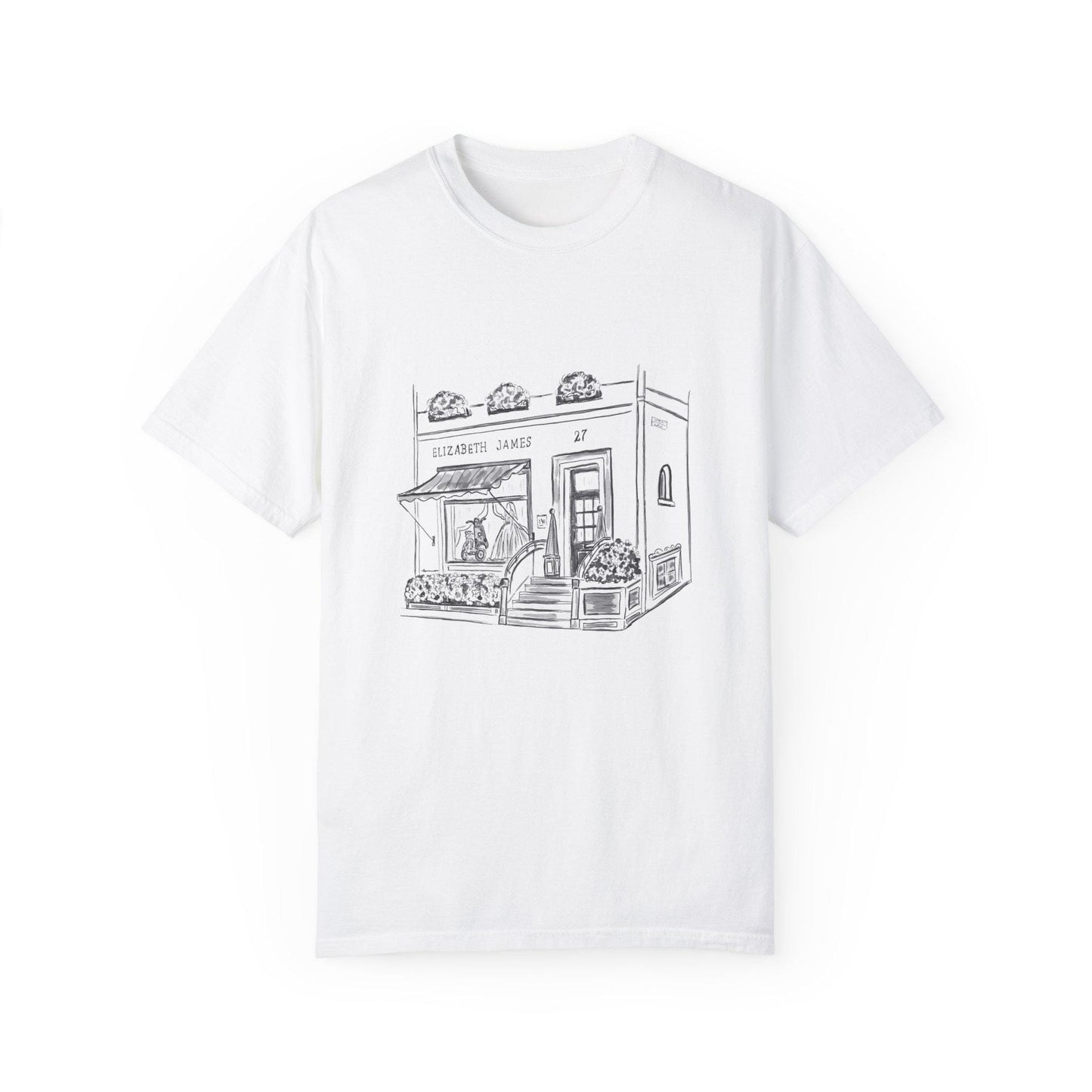 The Parent Trap Relaxed T-shirt, Elizabeth James Bridal Store Illustration
