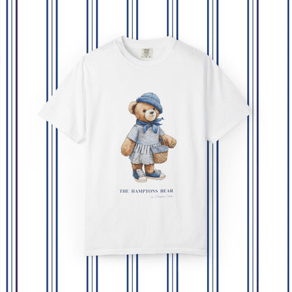 The Hamptons T-Shirt Bear Summer Tee Casual Graphic T-Shirt