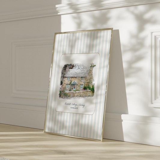 Rosehill Cottage Illustration from the movie The Holiday by Nancy Meyers