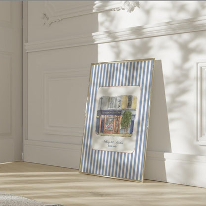 Notting Hill Movie Print Bookshop Striped Wall Art "Notting Hill" Movie Location