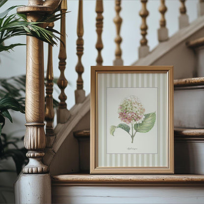 Floral Gallery Wall Set of 3 Botanical Hydrangea Artwork Lilac Prints