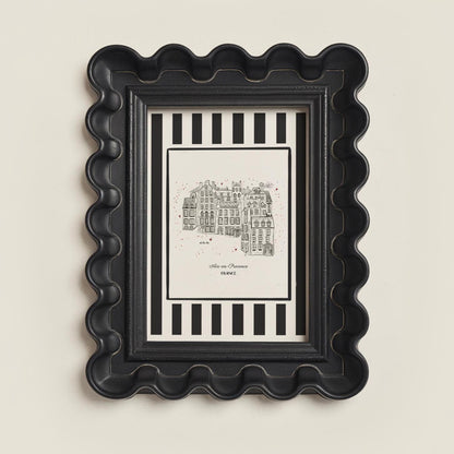 Aix en Provence Line Drawing French Riviera Illustration