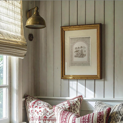 The Parent Trap Print Elizabeth James Shop Art Gingham Illustration London Shop Art Nancy Meyers Print Kids Room Decor Twins Art Movie Decor