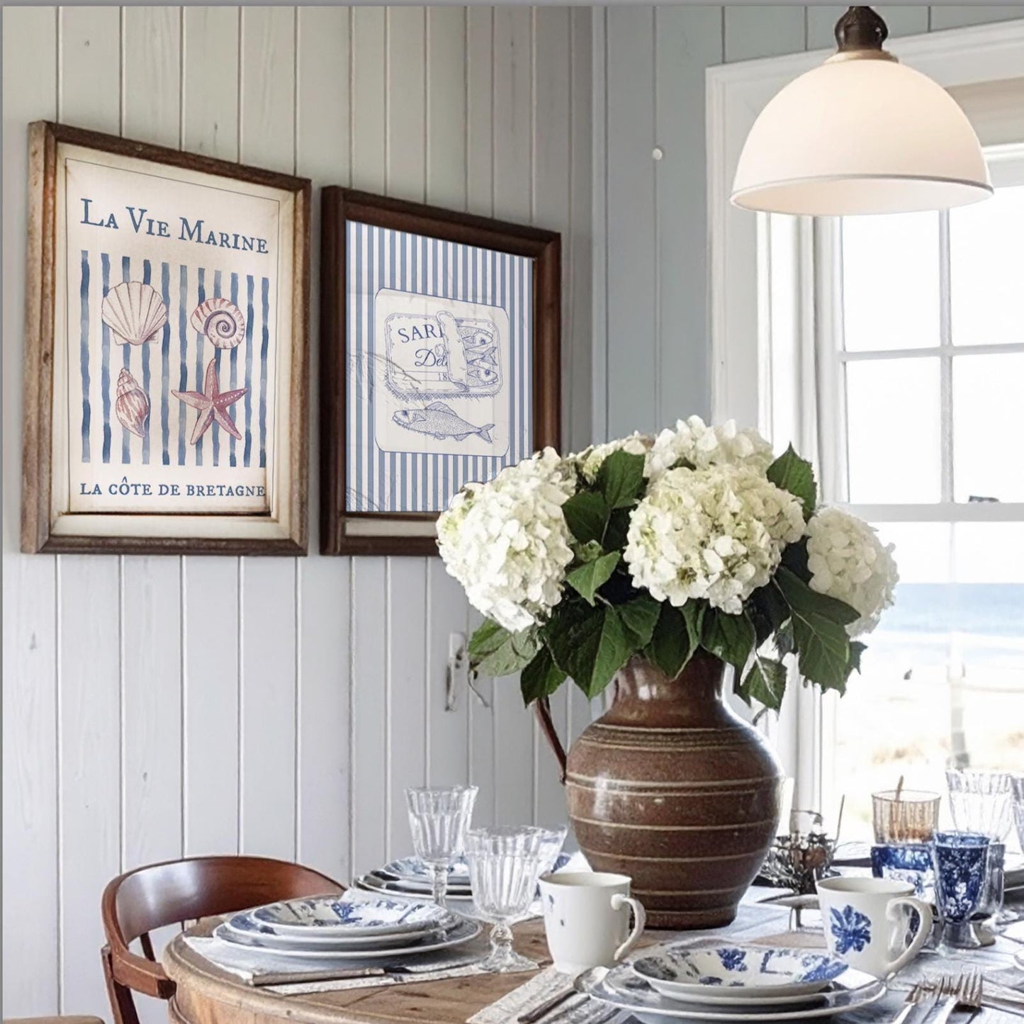 Seashell Print Coastal Wall Art