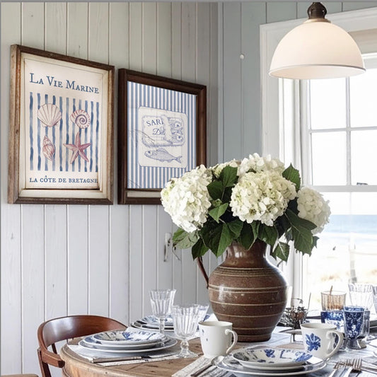 Seashell Print Coastal Wall Art