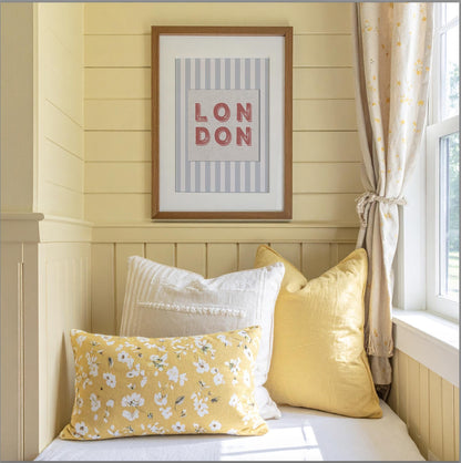 London Travel Poster Destination Art Wall Decor