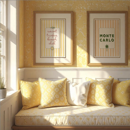 Coastal Wall Art French Riviera Artwork St. Tropez Poster