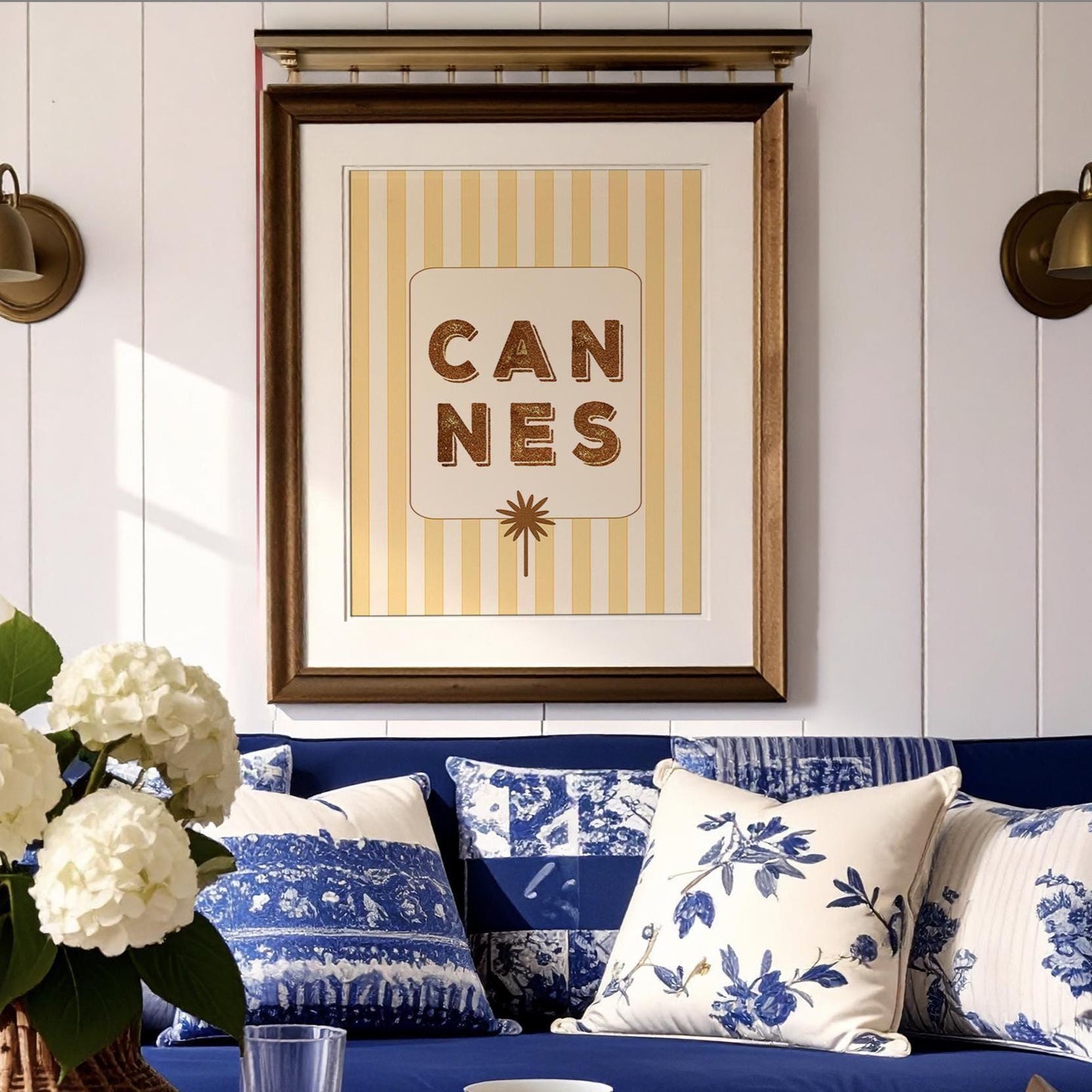 Cannes Travel Poster French Riviera Destination Wall Art