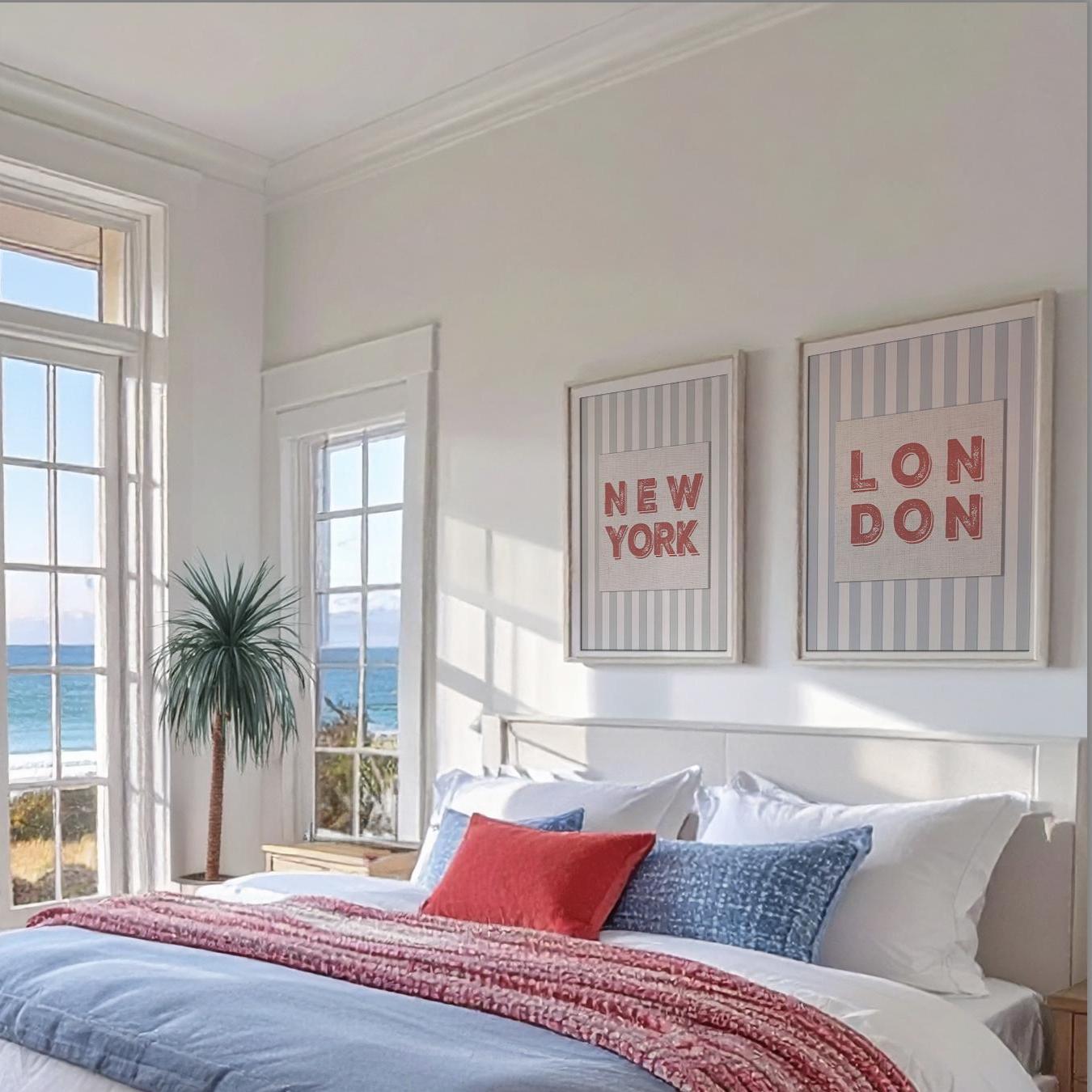 London Travel Poster Destination Art Wall Decor