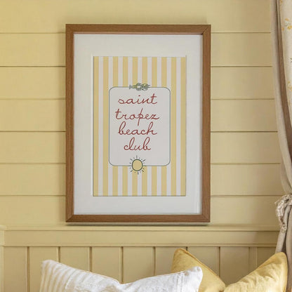 Coastal Wall Art French Riviera Artwork St. Tropez Poster