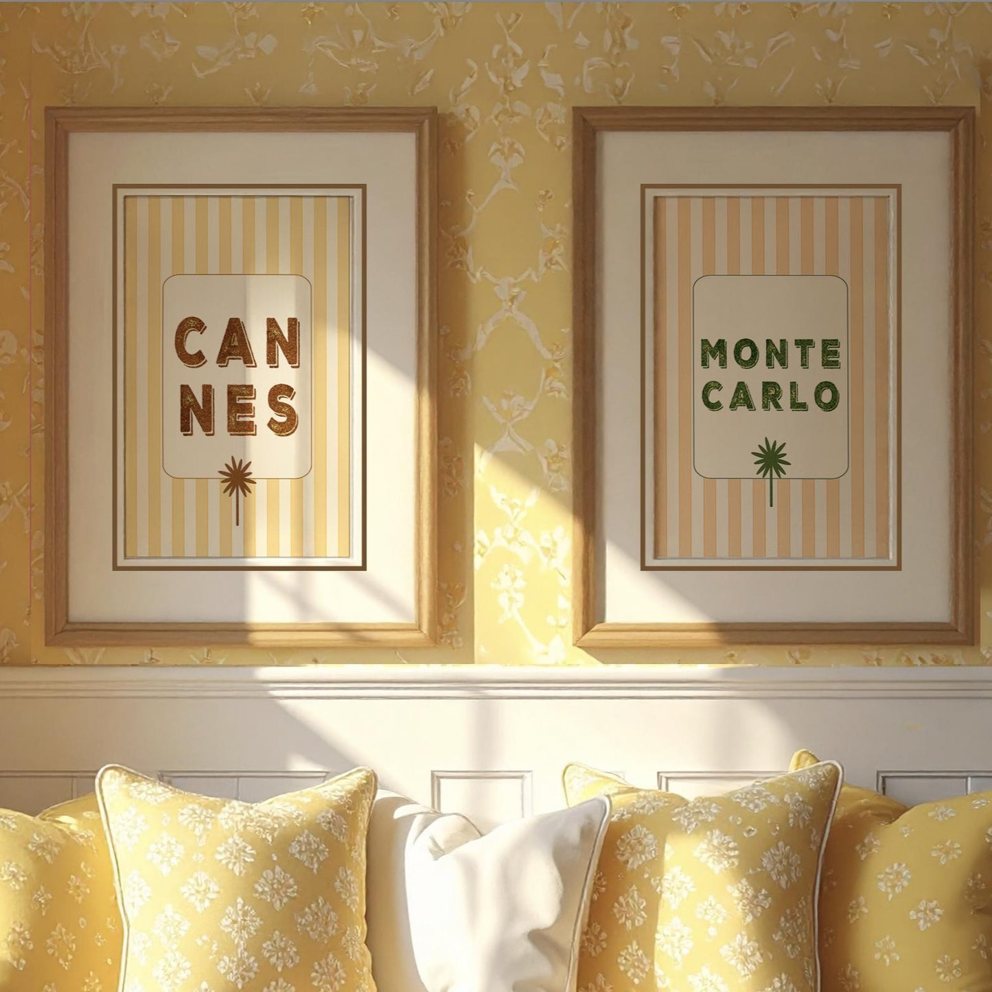 Cannes Travel Poster French Riviera Destination Wall Art