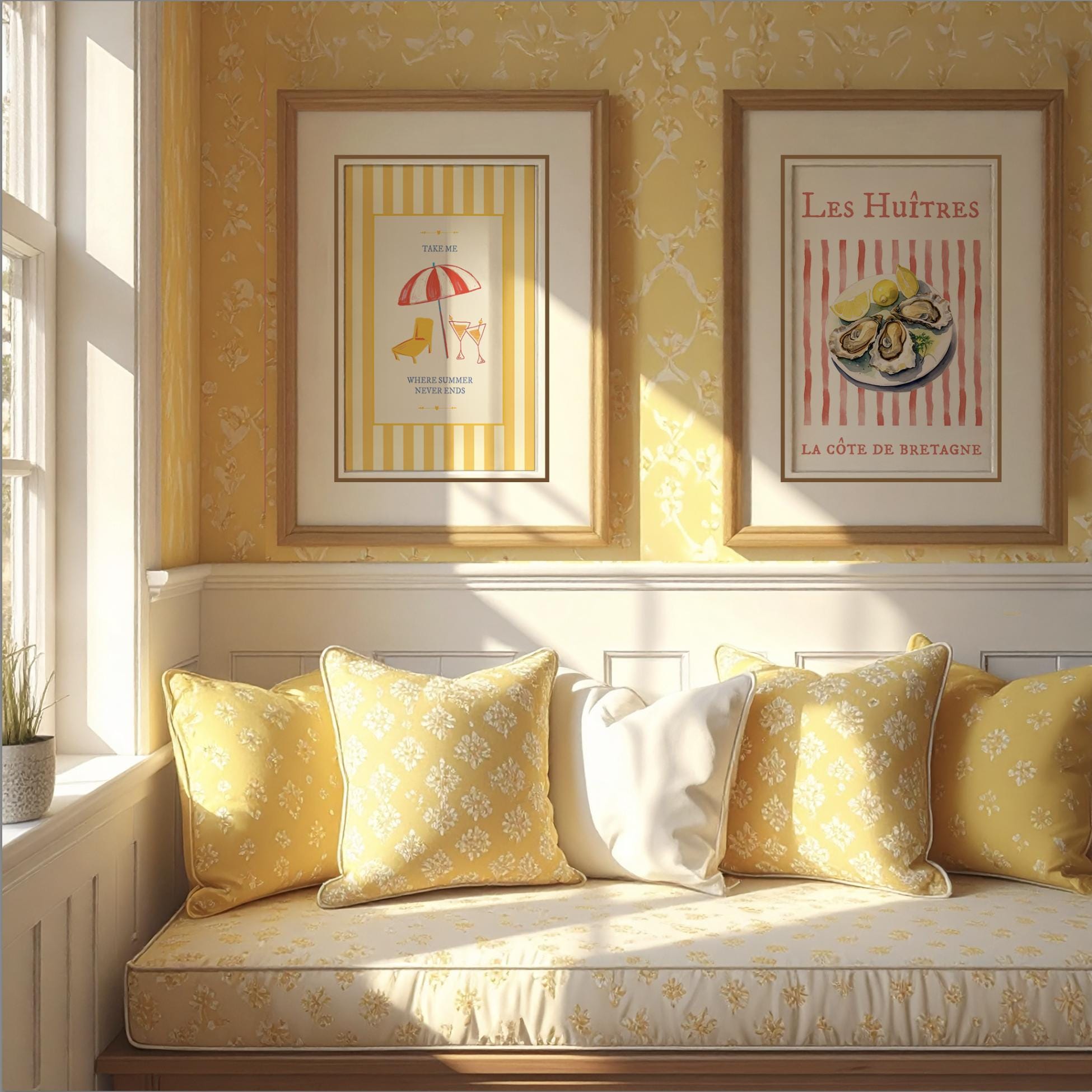 Coastal Art Print Nautical Kitchen Wall Art