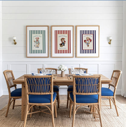 Bear Artwork Pirate Print Kids Room Decor