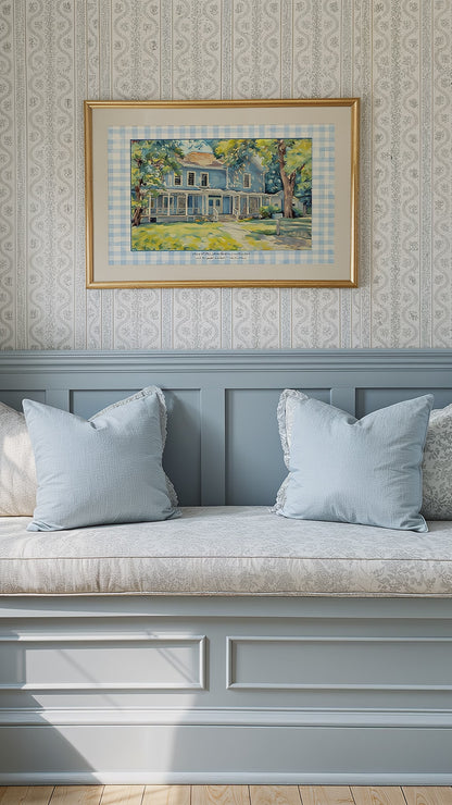 Stars Hollow Watercolor Illustration Lorelai and Rory's Home