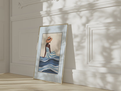 Summer Prints Gallery Set of 3 Cote d' Azur Artwork Beach House Collection